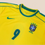 Brazil 1998 Retro Home Kids Jersey Set