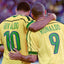 Brazil 1998 Retro Home Kids Jersey Set