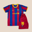 Fc Barcelona 2010/2011 Retro Home Kids Jersey Set
