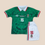 Mexico 1998 Retro Home Kids Jersey Set