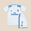 Real Madrid 2017/2018 Retro Home Kids Jersey Set